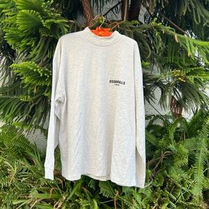 Fear of God ESSENTIALS Jersey Long Sleeve T-shirt | Medium | Light Gray | Unisex
